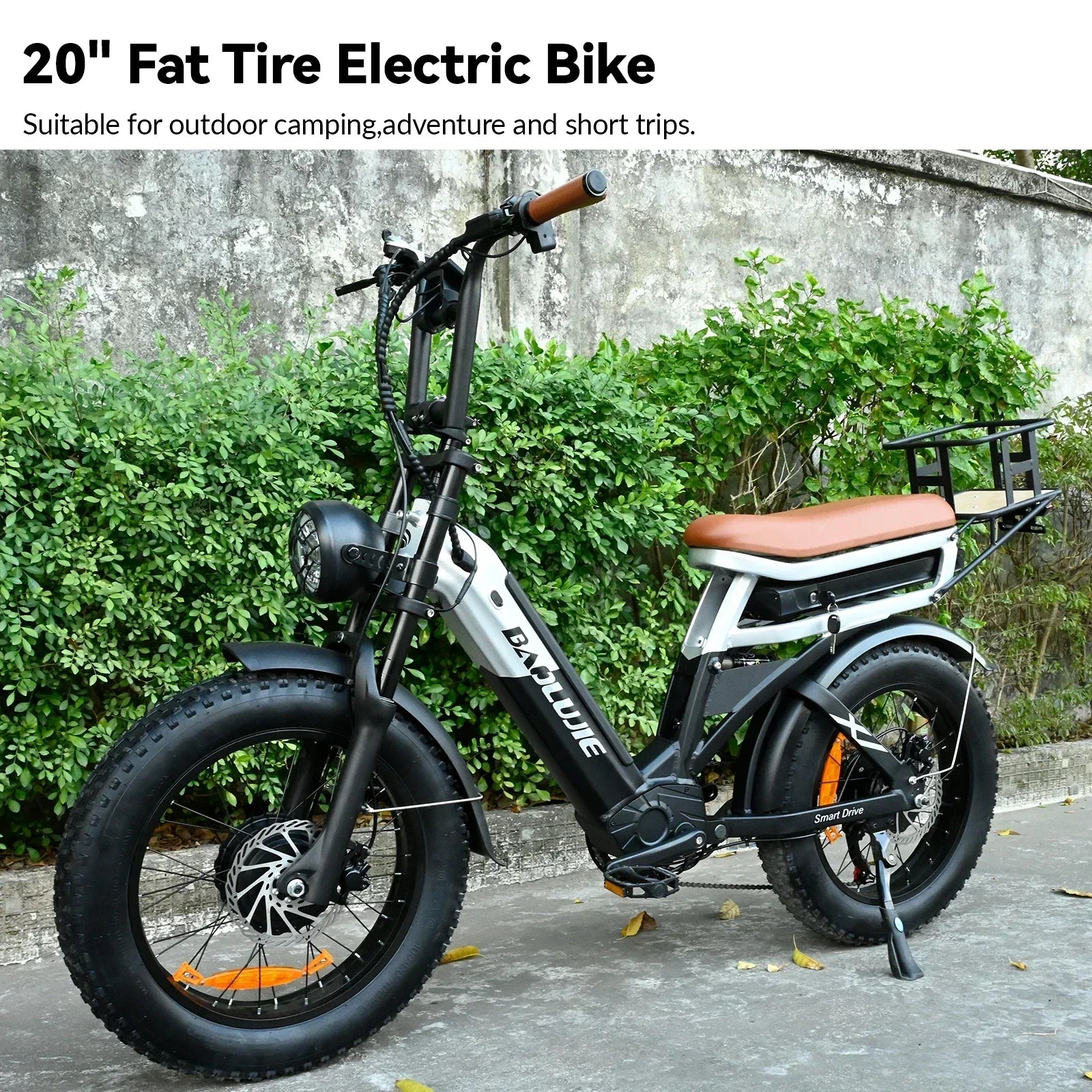 Electric bicycle BAOLUJIE 2000W  48V 30AH battery adult Electric bike 20-inch tire Multi functional all terrain E-bike
