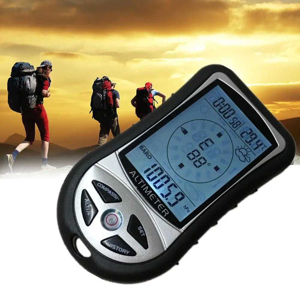 LCD Digital Compass Altimeter Barometer Thermometer Submersible Temperature Meter Home Temperature Control Tools