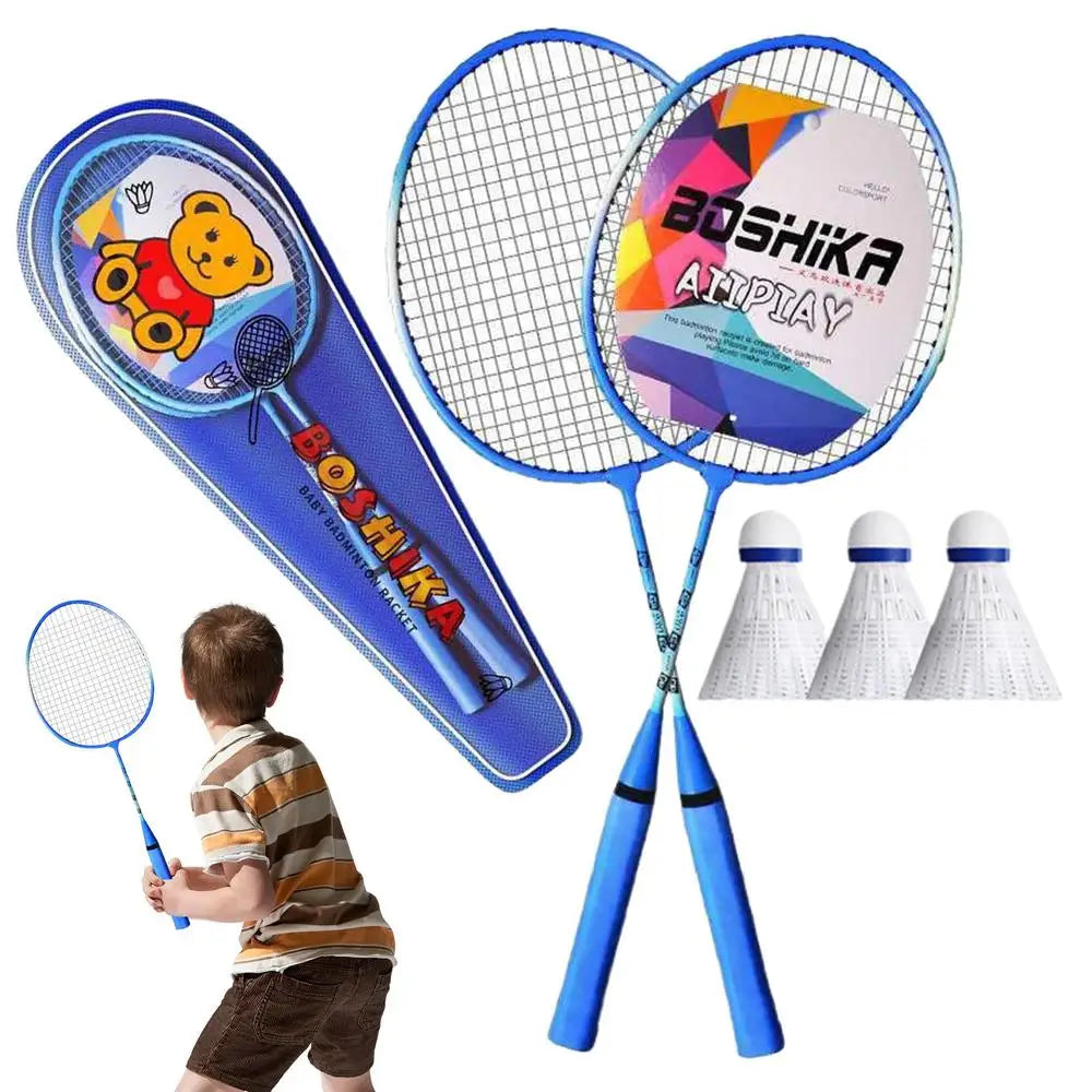 Badminton Rackets Set 2pcs Professional Portable Badminton Rackets With Carrying Bag And 3 Badminton Balls Team Sports Equipment