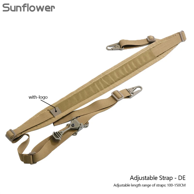 US Warehouse Tactical Nylon Rifle Sling Quick Adjustment 2 Point Padded Combat Modular Hunting Shooting Equipment Accessories