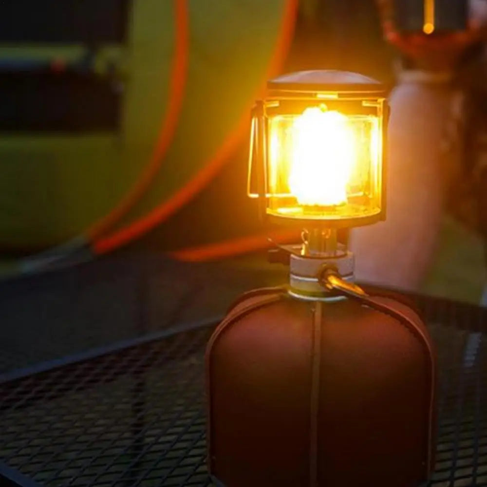 Tent Lamp Portable Petrol Lantern Garden Glass Lamp Bright Camping Equipment Supplies Copper For Outdoor Fishing Picnic