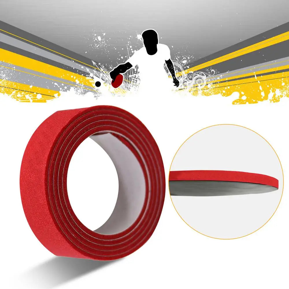 Table Tennis Side Tape Sponge Table Tenni Racket Side Protector Bats Accessories With 1-2mm Thickness 9-10mm WidthRed/Black/Blue
