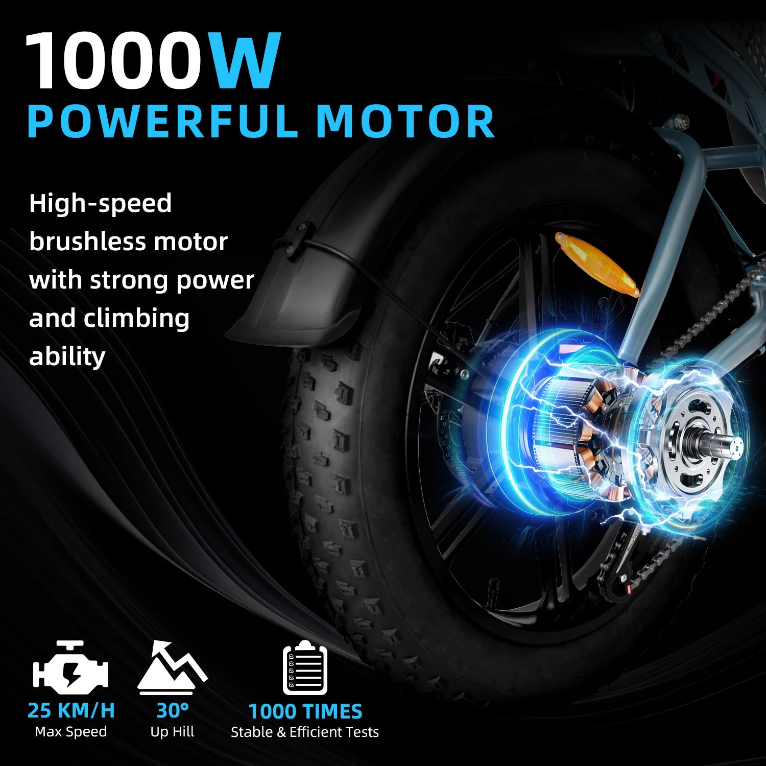 DEEPOWER QS7 Max Electric Bicycle 2000W Brushless Motors MTB E-bike 48V 35AH Lithium Battery Speed 50Km/h Adult Off Road Ebike