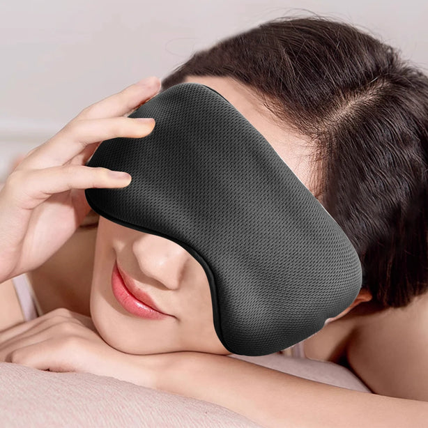 Sleeping Eye Mask Korean Style Warm And Cool Dual Use Adjustable Travel Light Blocking Breathable Eye Cover Blindfold Eye Patch