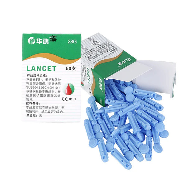 100pcs Disposable Blood taking Needles 28G Blood Collection Lancet Painless Lancing Device for Diabetes Accessory