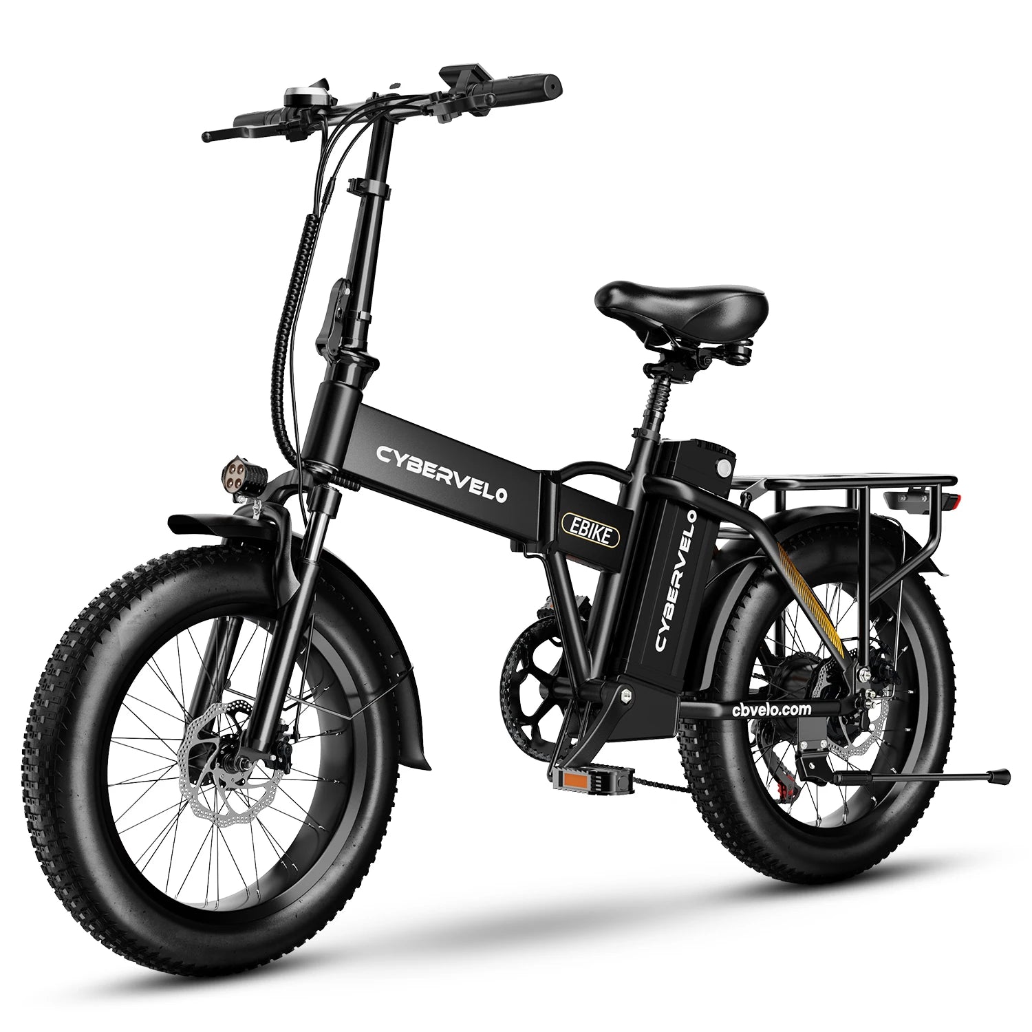 1000W Folding Electric Bike, 48V 20AH Large Removable Battery E Bike, 30+MPH, 80 Miles Max Range, 20