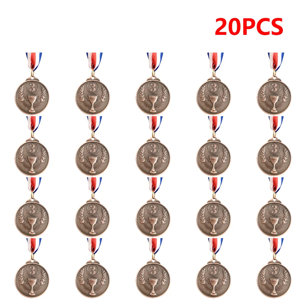 Gold Silver Bronze Medal Gold Silver Bronze Prizes Award Soccer Football Medals for Championship Cheerleading Sports Competition