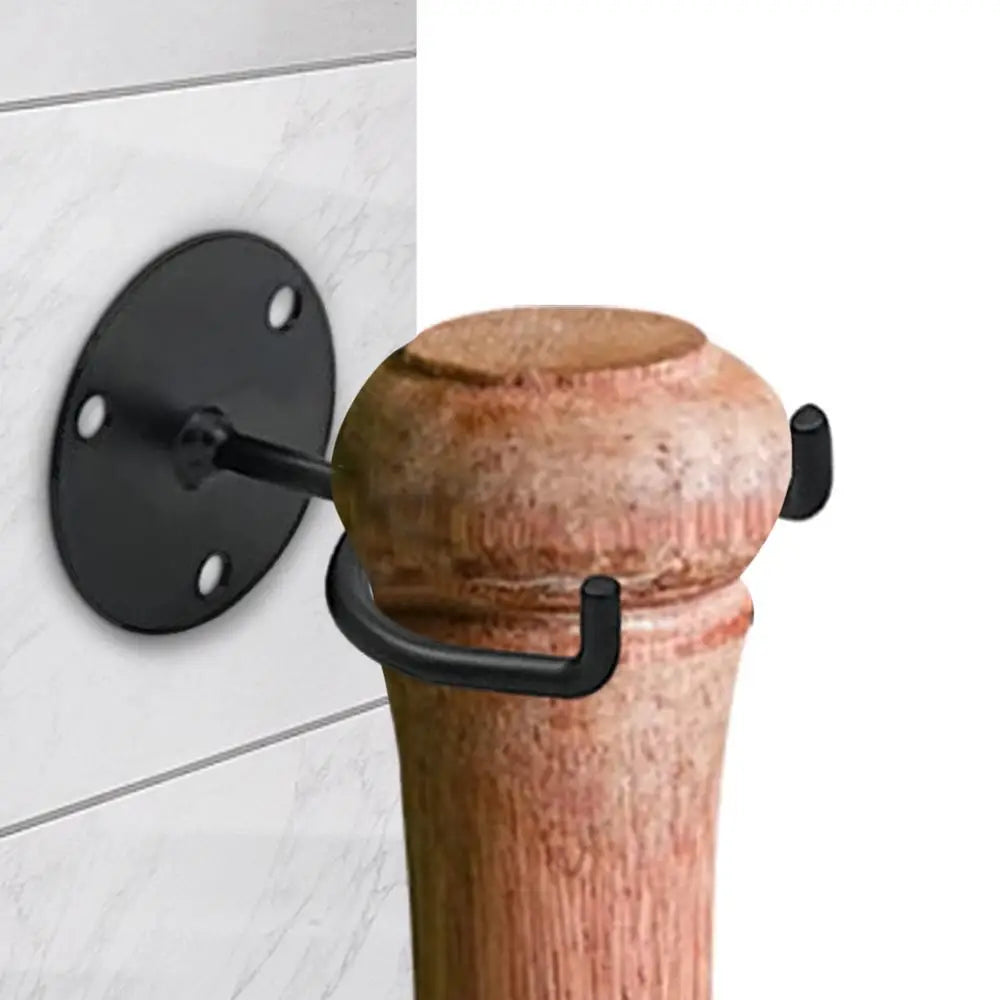 Baseball Bat Holder High-Strength Baseball Bat Holder Wall Mount Display Space-Saving And Multifunctional Metal Storage Rack For