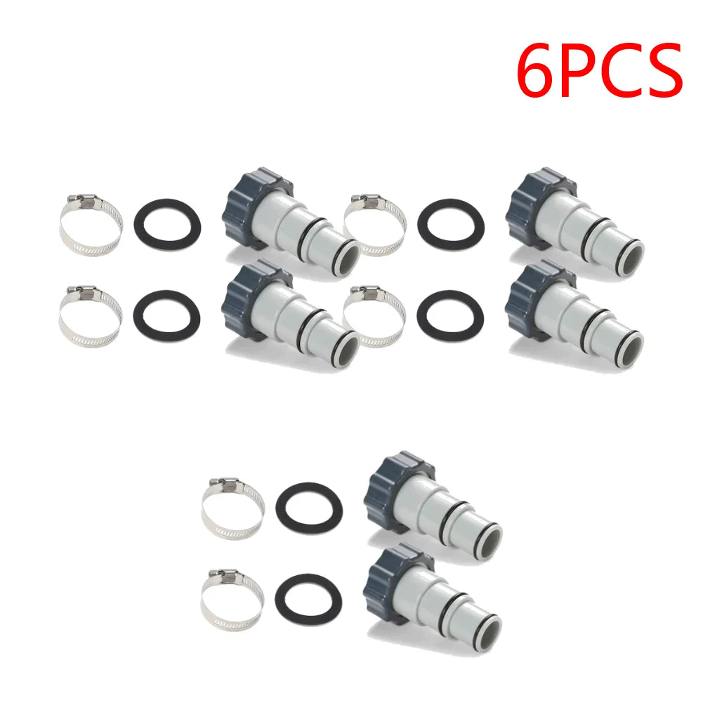 2-10PCS Hose Adapter Kit for Intex Fit ARU Threaded Connection Pumps Swimming Pool Parts