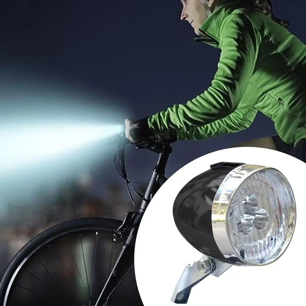 Bicycle Headlight 3 LED Vintage Ultra Bright Flashlight Light Lamp Bike Front Light Safe Abs Plastic Shell Retro Led Lamp