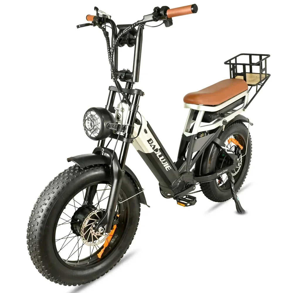 Electric bicycle BAOLUJIE 2000W  48V 30AH battery adult Electric bike 20-inch tire Multi functional all terrain E-bike