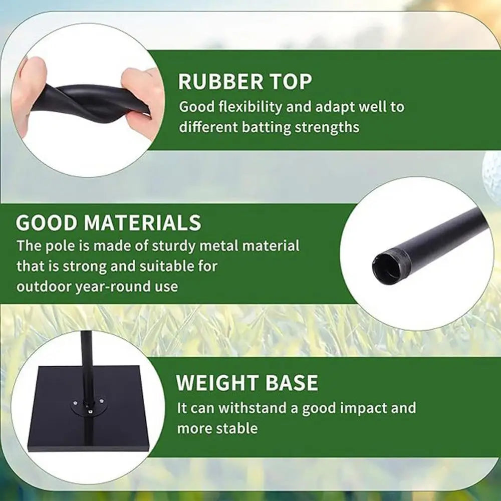 Portable Stand Base Tee Heavy Duty Baseball & Softball Batting Tees Stand Base Tee Softball Training Equipment Portable Batting