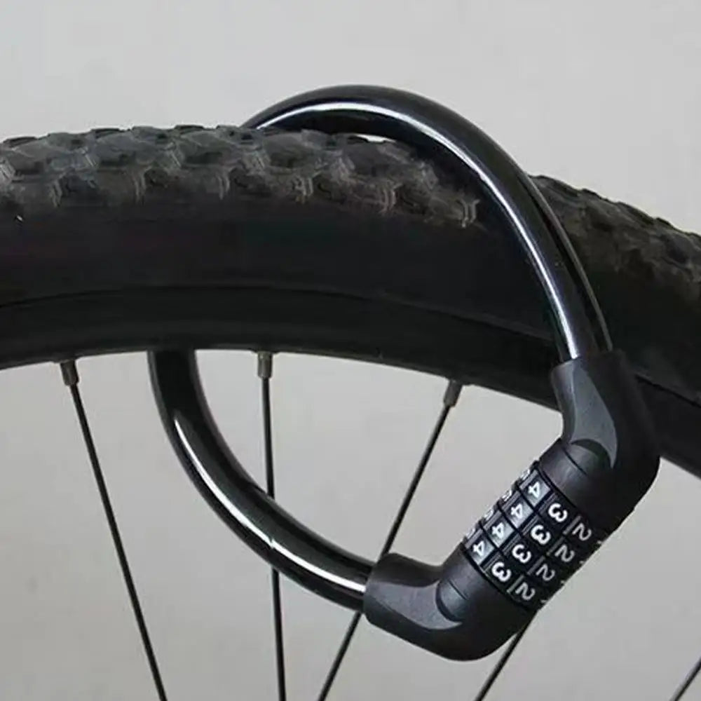 Anti-Theft Bicycle Combination Lock Combination Bikes Lock 4 Digit Heavy Duty Keyless Bicycles Lock For Electric Scooter Bikes