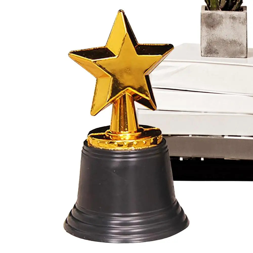 Star Gold Award Trophies Recognition Award Golden Trophies Prize for Kids Party Favors Props Rewards Winning Prizes