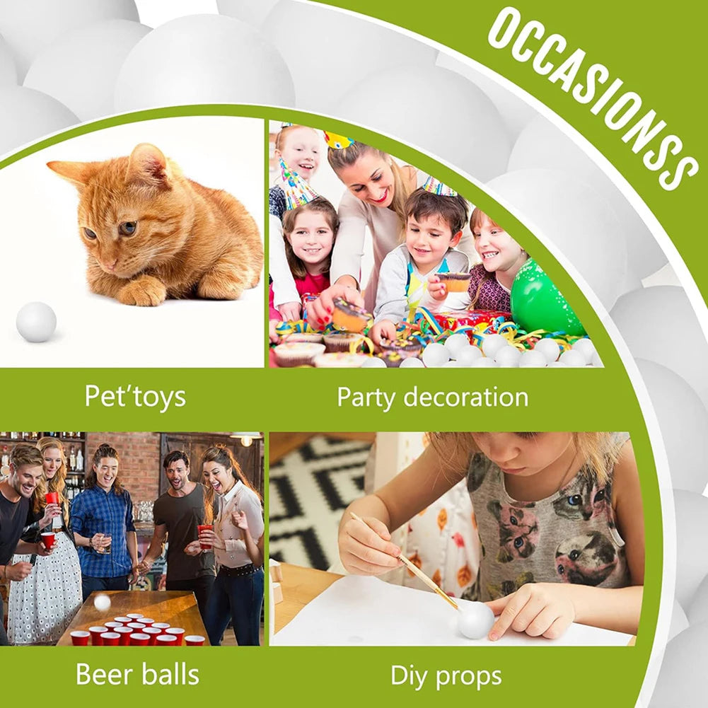 50/100Pcs Colorful Ping Pong Balls 40MM Entertainment Table Tennis Balls for Game Frosted Mixed Colors for Carnival Pool Game