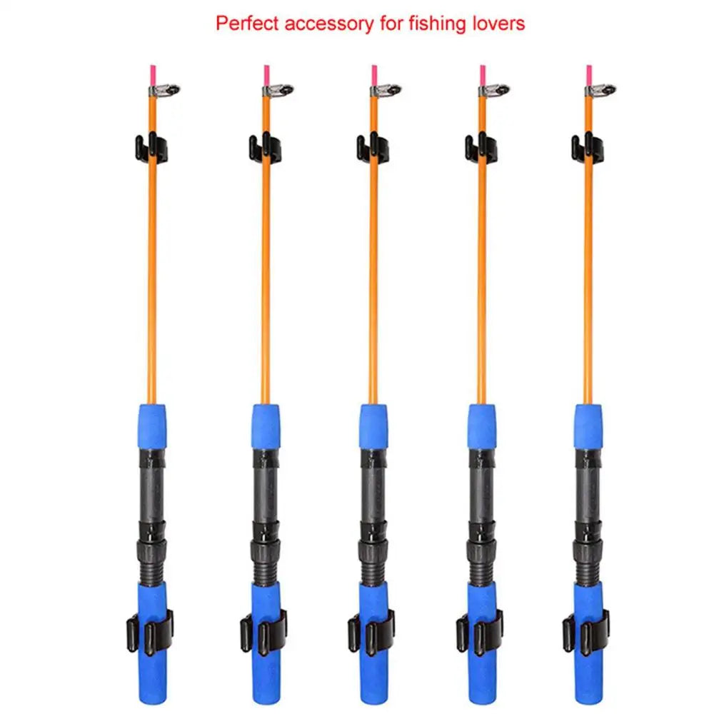 1Pc Nylon Portable Fishing Rod Clips Fishing Club Positioning Clamps Holder Wall Mounted Organizer Billiards Pole Rack 17mm/24mm