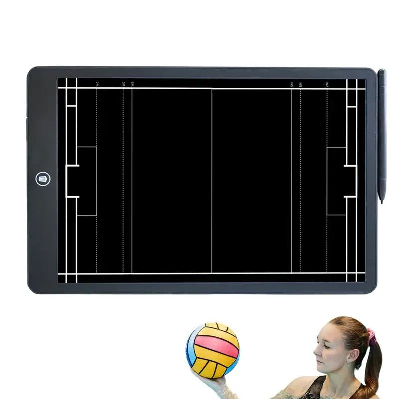 LCD Drawing Board Soccer Tactics Board Basketball Coaching Board 16 Inches Strategy LCD Writing Tablet Soccer Coaches Clipboard