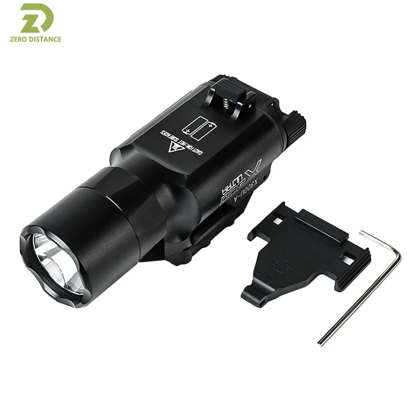 Tactical SF X300 X300U Ultra Metal Flashlight Strobe Scout Light M300C M600C PEQ Airsoft Hunting Weapon Flashlight Fit 20mm Rail