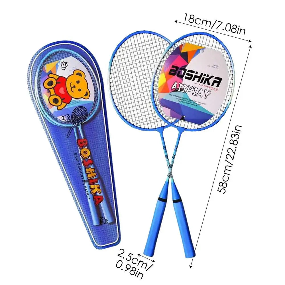 Badminton Rackets Set 2pcs Professional Portable Badminton Rackets With Carrying Bag And 3 Badminton Balls Team Sports Equipment