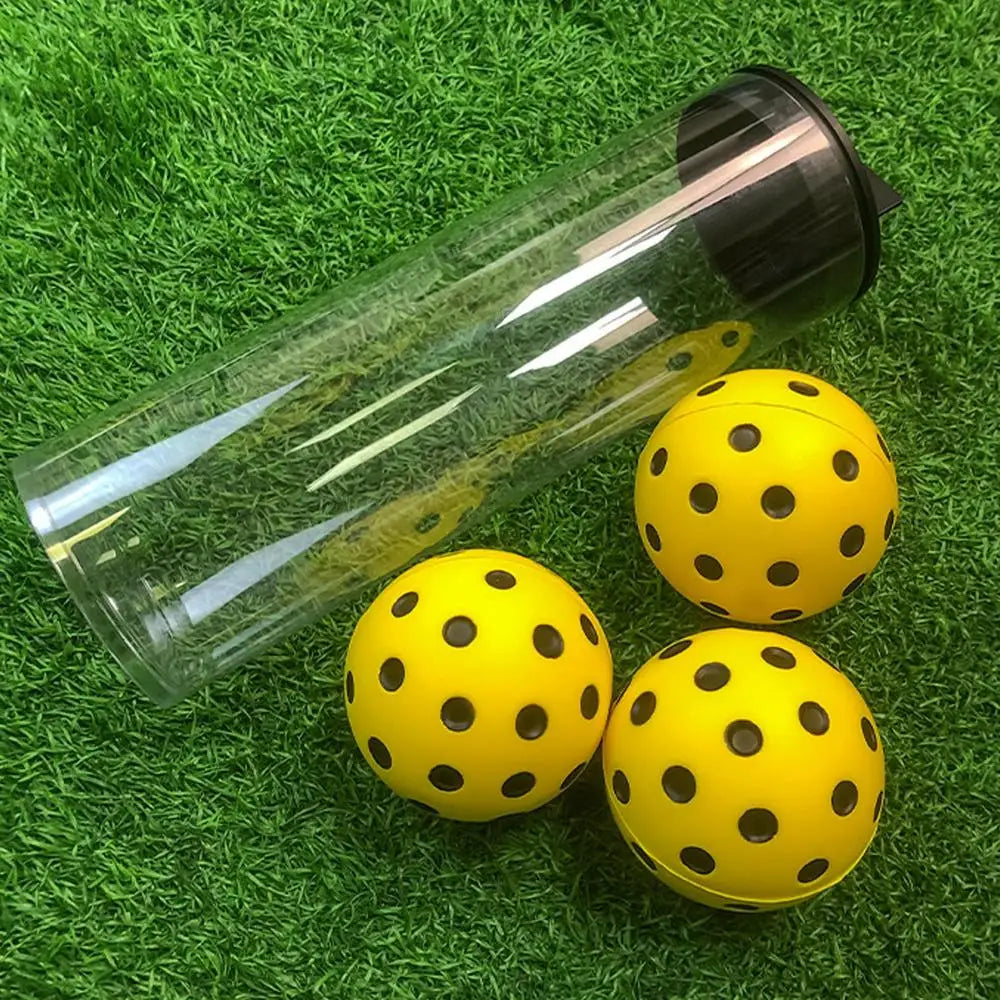 3pcs Durable Indoor Pickleball Balls 72mm Training Paddle Ball PU foam Pickleball soft Silent for Competition and Practice