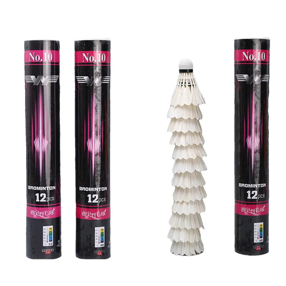 Professional Natural Duck Feather Badminton Shuttlecocks High Speed Training Badminton Ball Lightweight Shuttlecock For Training