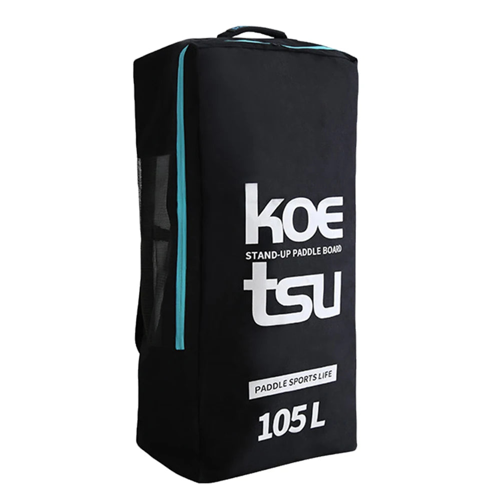 Portable Paddle Board Bag Carrier Large Capacity 80L/105L Inflatable Paddle Backpack with Side Small Pocket for Outdoor Surfing