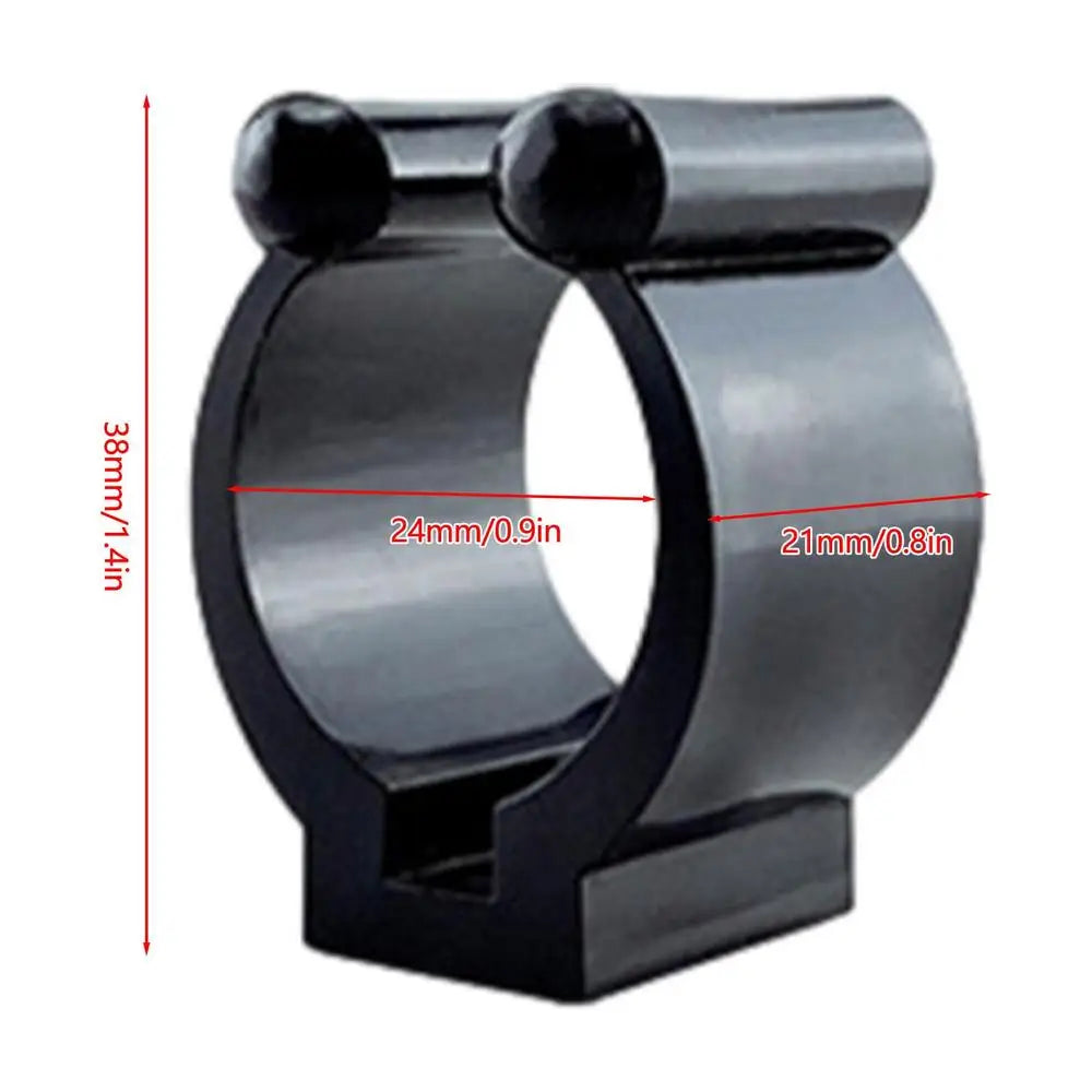 1Pc Nylon Portable Fishing Rod Clips Fishing Club Positioning Clamps Holder Wall Mounted Organizer Billiards Pole Rack 17mm/24mm