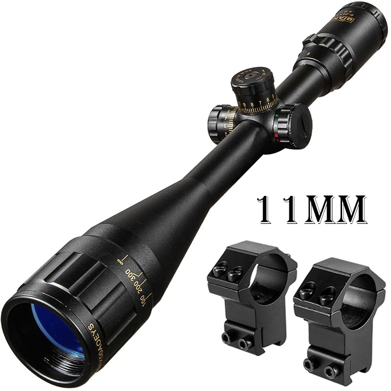 DIANA 6-24x50 Locking Tactical Rifle Scope Green and Red Cross with Light Sniper Gear Hunting Optical Scope Scope Aiming Rifle