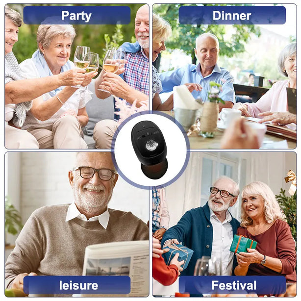 Rechargeable Hearing Aids Invisible Digital Sound Amplifier for Deafness Wireless Hearing Aid to Severe hear loss audifonos